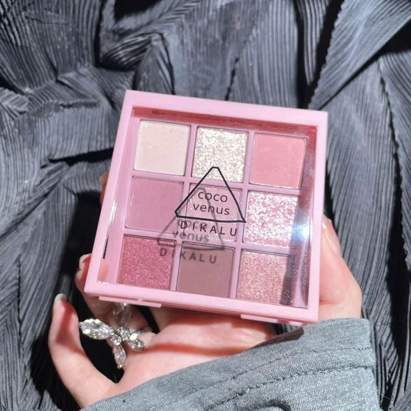 Korean Tea Set - Palet Eyeshadow 9 warna, Rose Pink