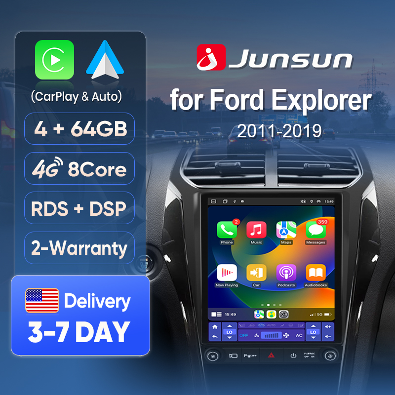 Korean Lifestyle Products - Layar CarPlay Nirkabel Junsun untuk Ford