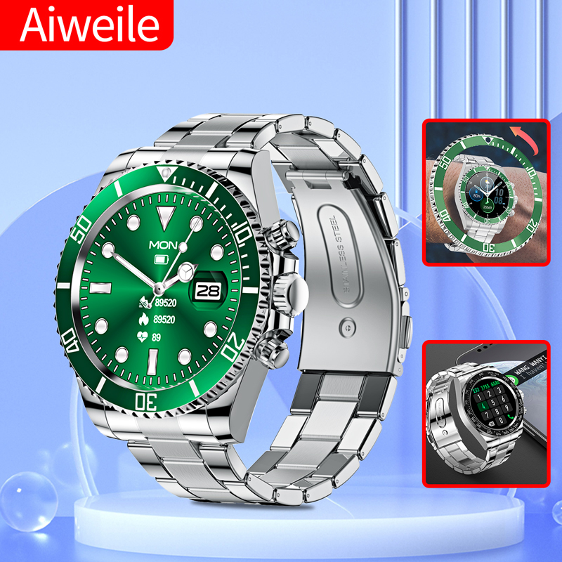 Korean Luxury Lifestyle - Aiweile AW12 jam tangan pintar pria,