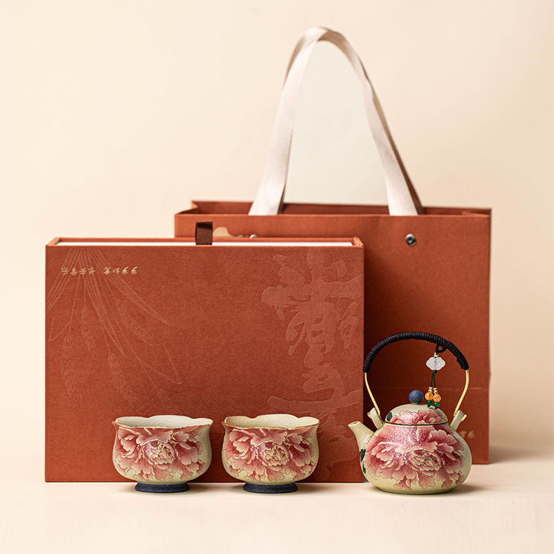 Korean Tea Set - Set Teko Teh Keramik Kiln Blue