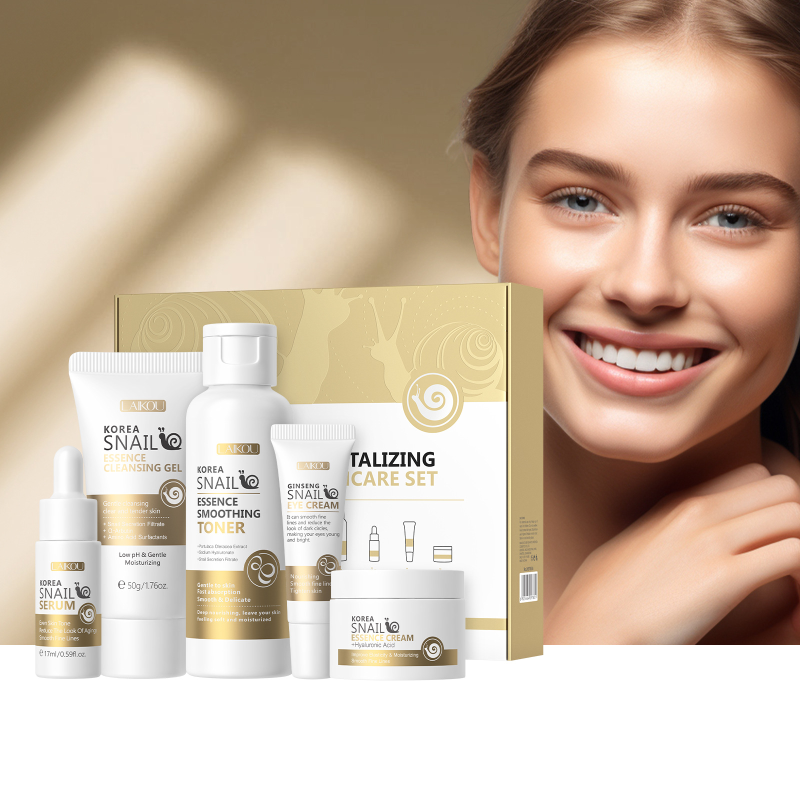 Essence Serum Toner - Set Perawatan Kulit Siput Korea, 5