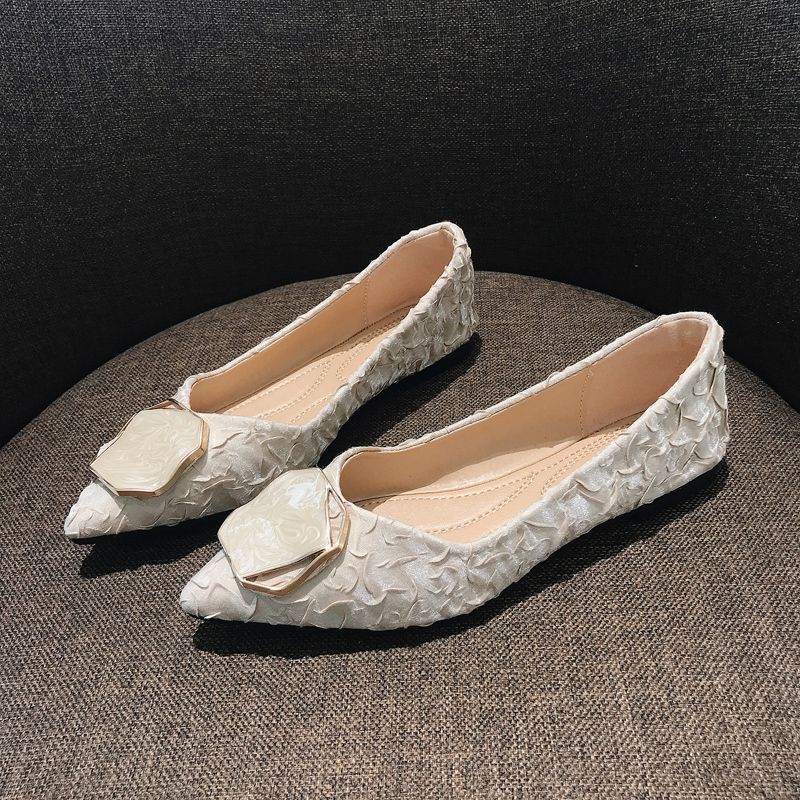 Korean Daily Lifestyle - Sepatu Wanita Flat Pointed Toe dengan