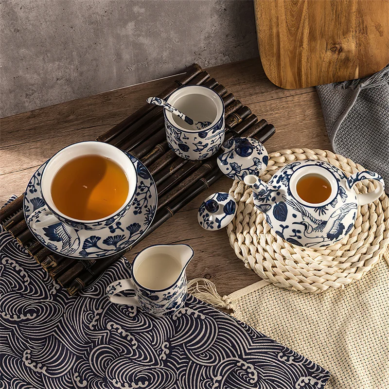 Set Teh Kopi Keramik Set Perle - Korean Tea Set ulasan dan harga