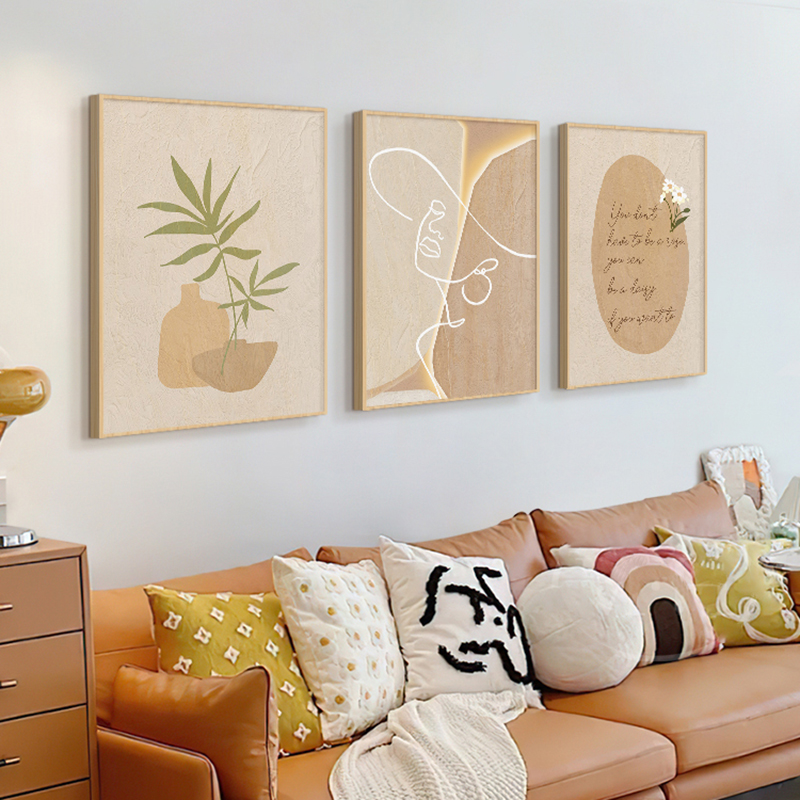 Lukisan Kanvas Seni Garis Abst - Korean Lifestyle Aesthetic ulasan dan harga