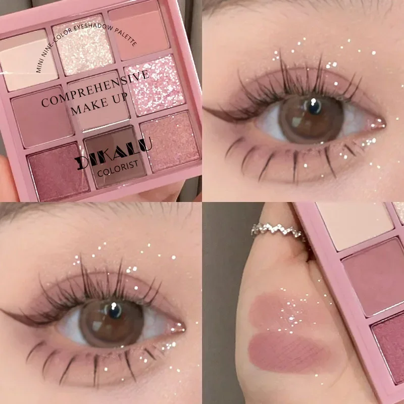 Palet Eyeshadow 9 warna, Rose  - Korean Tea Set ulasan dan harga