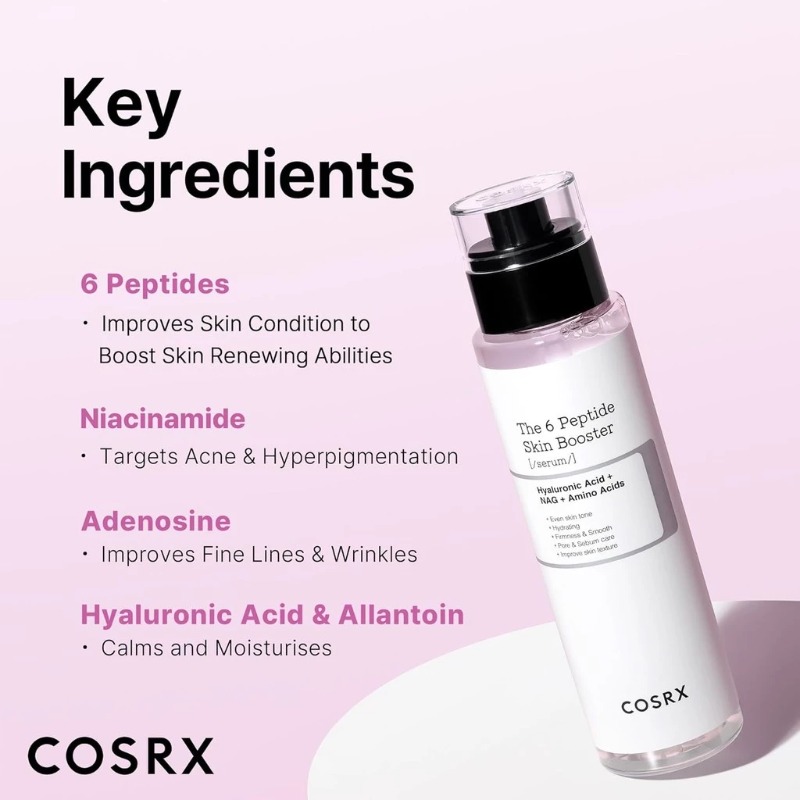 Serum Toner Booster Peptida 6X - Essence Serum Toner ulasan dan harga