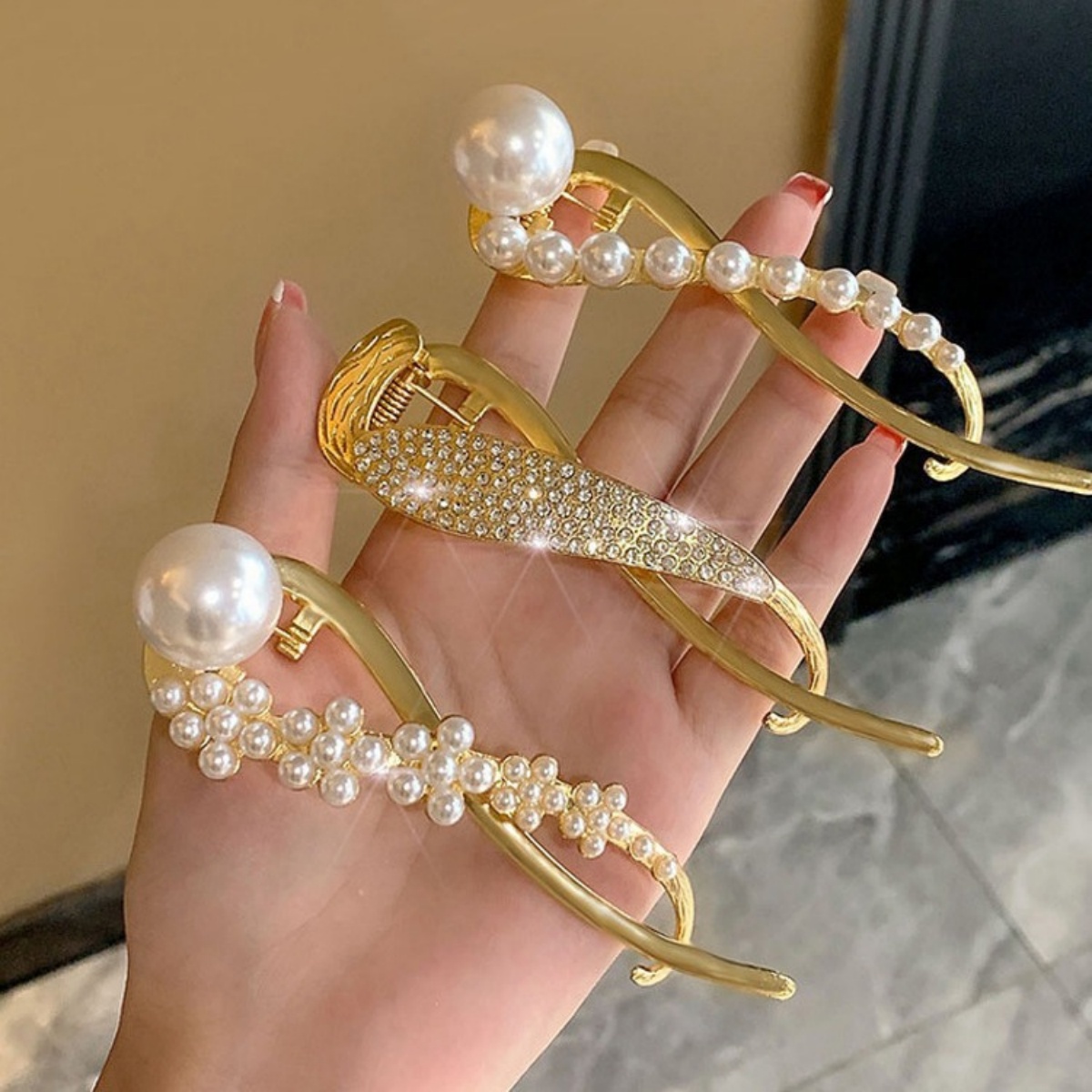 Jepit Rambut Mutiara Glitter E - Korean Daily Lifestyle ulasan dan harga