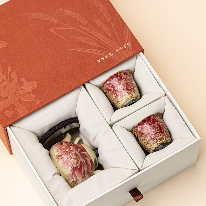 Set Teko Teh Keramik Kiln Blue - Korean Tea Set ulasan dan harga