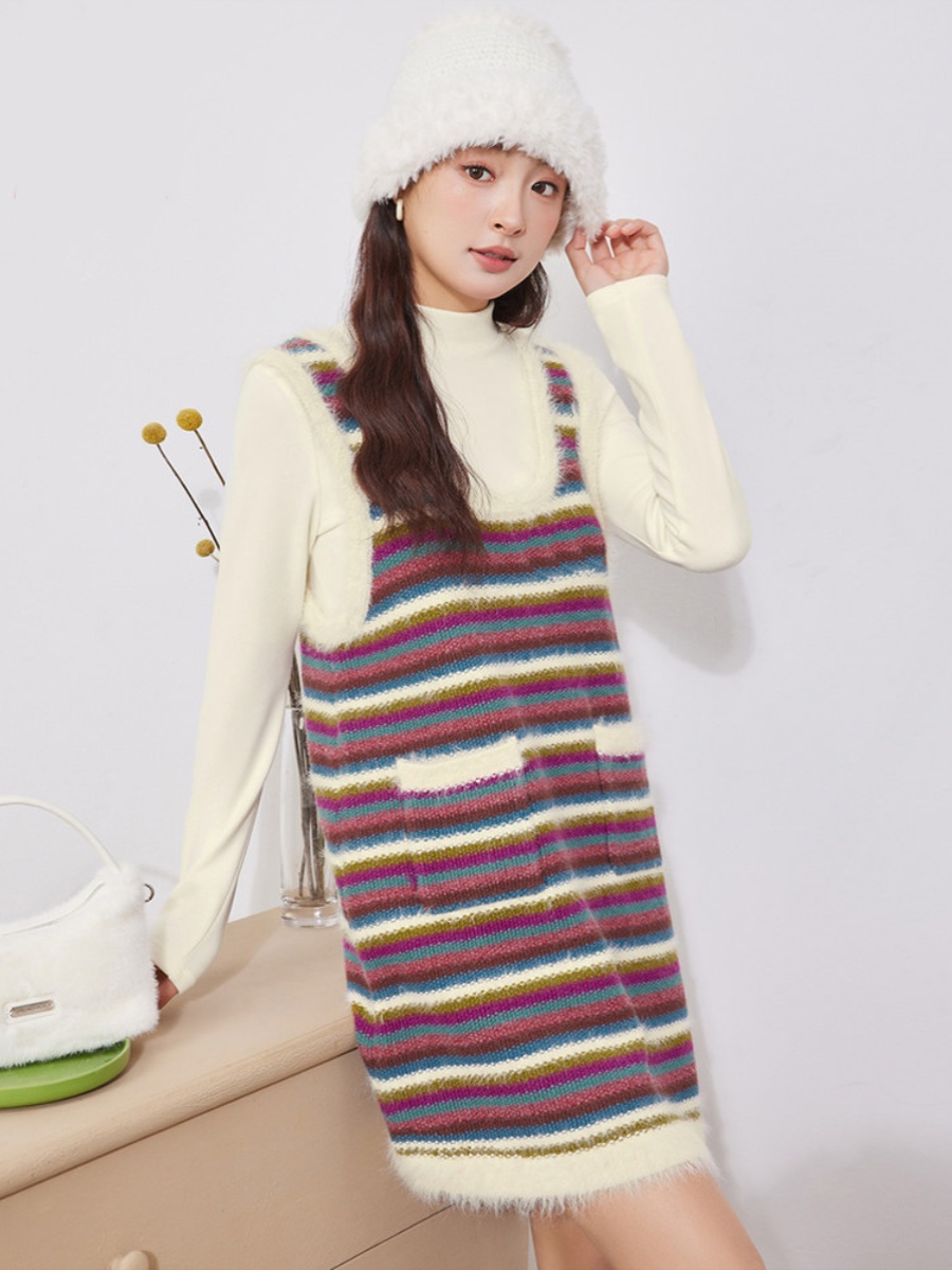 Set Gaun Rajut Modis Wanita, A - Korean Tea Set ulasan dan harga
