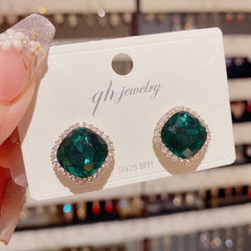Anting-anting stud kristal bir - Korean Luxury Lifestyle ulasan dan harga