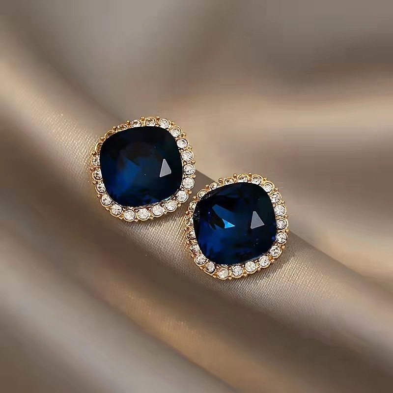 Anting-anting stud kristal bir - Korean Luxury Lifestyle ulasan dan harga