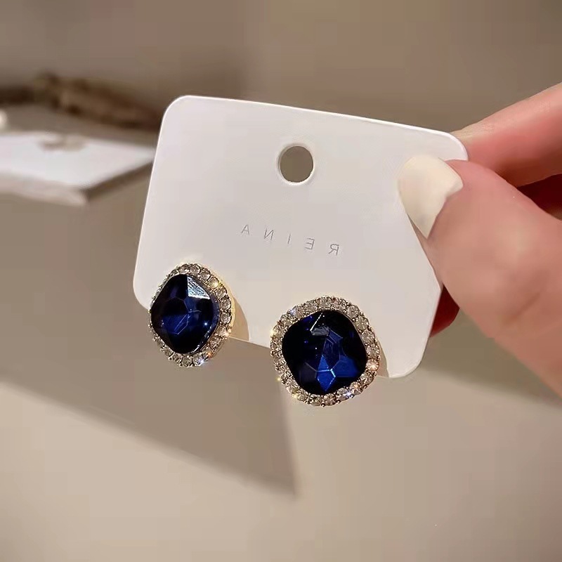 Anting-anting stud kristal bir - Korean Luxury Lifestyle ulasan dan harga