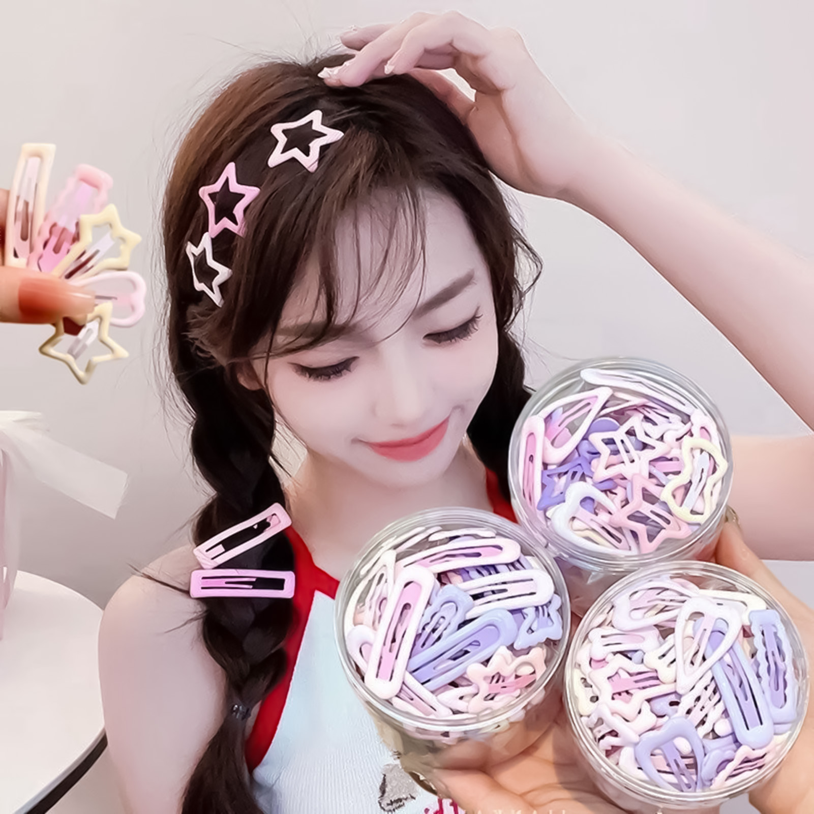 3 buah pin hiasan kepala gaya  - Korean Daily Lifestyle ulasan dan harga