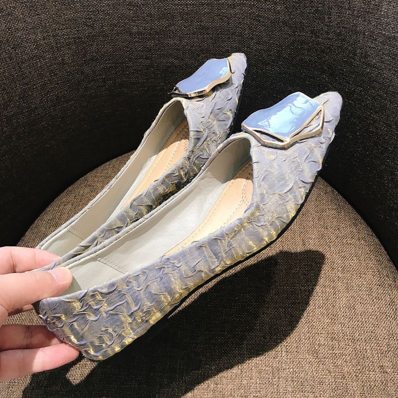 Sepatu Wanita Flat Pointed Toe - Korean Daily Lifestyle ulasan dan harga