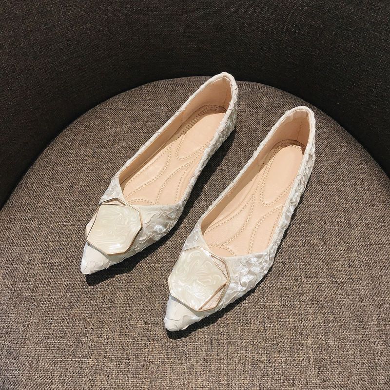 Sepatu Wanita Flat Pointed Toe - Korean Daily Lifestyle ulasan dan harga
