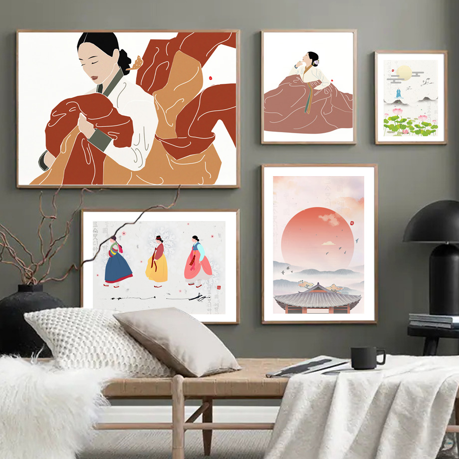Poster Lukisan Kanvas Cetak Es - Korean Lifestyle Aesthetic ulasan dan harga
