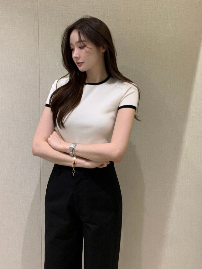 Sweter Rajut Lengan Pendek War - Korean Daily Lifestyle ulasan dan harga